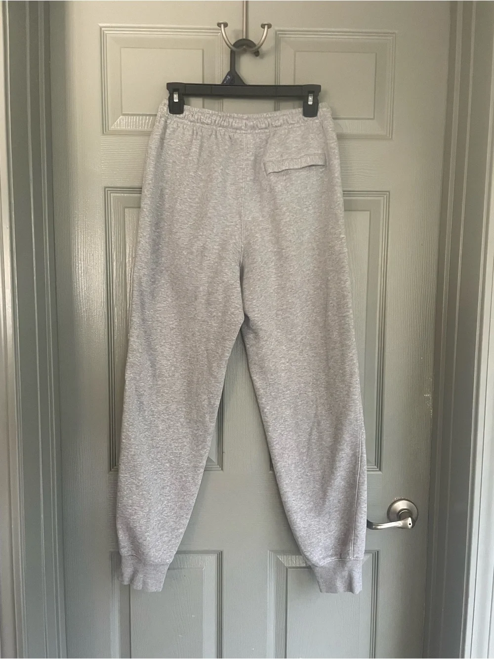 Nike Men's Gray Sweatpants Joggers with White Accents